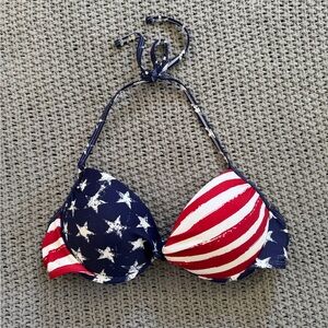Xhilaration Stars and Stripes Bikini Top